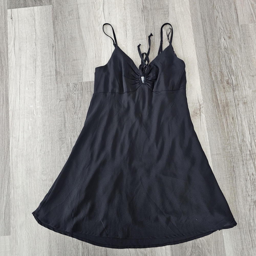 Black Strappy Slip Dress